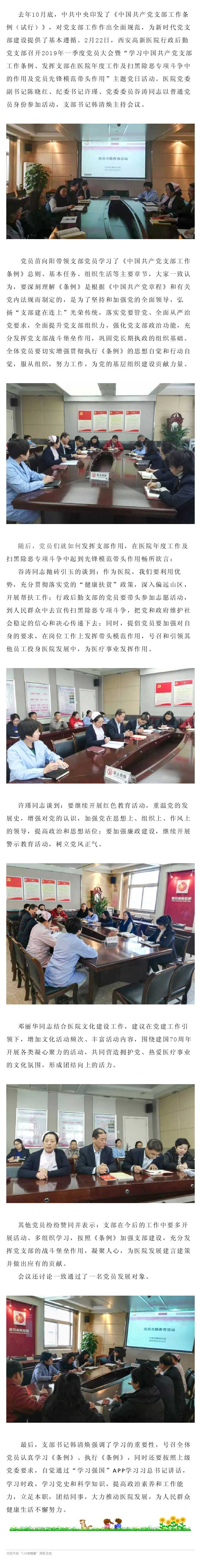 西安高新醫(yī)院行政后勤黨支部召開(kāi)2019年一季度黨員大會(huì)暨二月份主題黨日活動(dòng).jpg